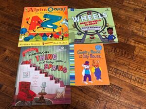 Lot of 5 Hard Soft Cover Educational Learning Reading Books Kids Children